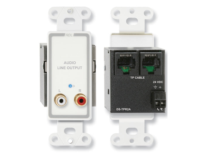 RDL D-TPR2A Stereo RCA Jack Output Wall Plate