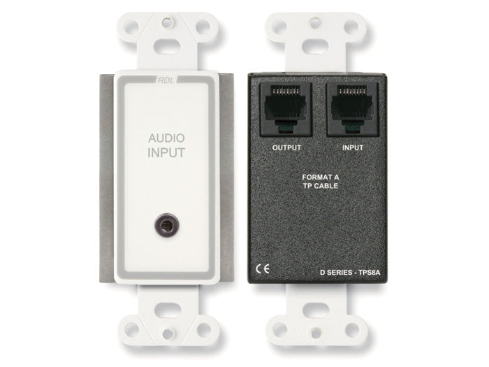 RDL D-TPS8A Mini Jack Input Wall Plate