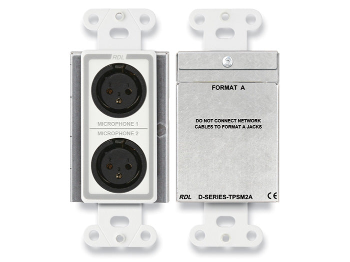 RDL D-TPSM2A Dual Microphone XLR Input