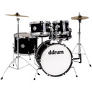 DDrum D1 JUNIOR 5-Piece Complete Drum Set With Cymbals (Midnight Black)