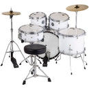 DDrum D1 JUNIOR 5 Piece Complete Drum Set With Cymbals (Solid White)