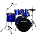 DDrum D2 5-Piece Complete Drum Set With Cymbals (Cobalt Blue)