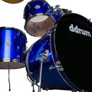 DDrum D2 5-Piece Complete Drum Set With Cymbals (Cobalt Blue)