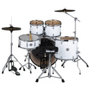 DDrum D2 5-Piece Complete Drum Set With Cymbals (Gloss White)