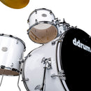 DDrum D2 5-Piece Complete Drum Set With Cymbals (Gloss White)