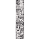D'Addario 50BTL13 The Beatles Guitar Strap (1964 Tour, Ticket Stubs Black and White)