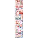 D'Addario 50BTL14 The Beatles Guitar Strap (1964 Tour, Ticket Stubs Multi-Color)