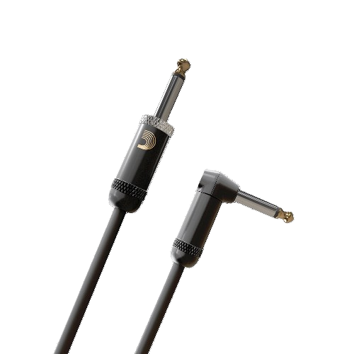 D'Addario PW-AMSGRA-10 American Stage Instrument Cable (Straight To Right Angle) - 10'