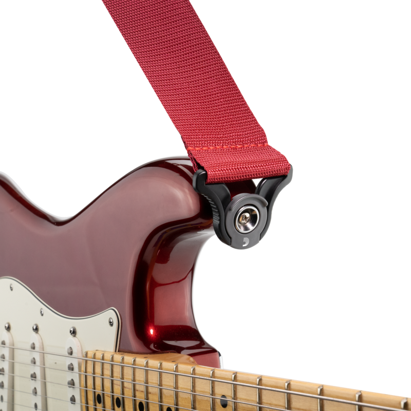 Planet Waves PWSAL401 Auto Lock Guitar Strap (Red)
