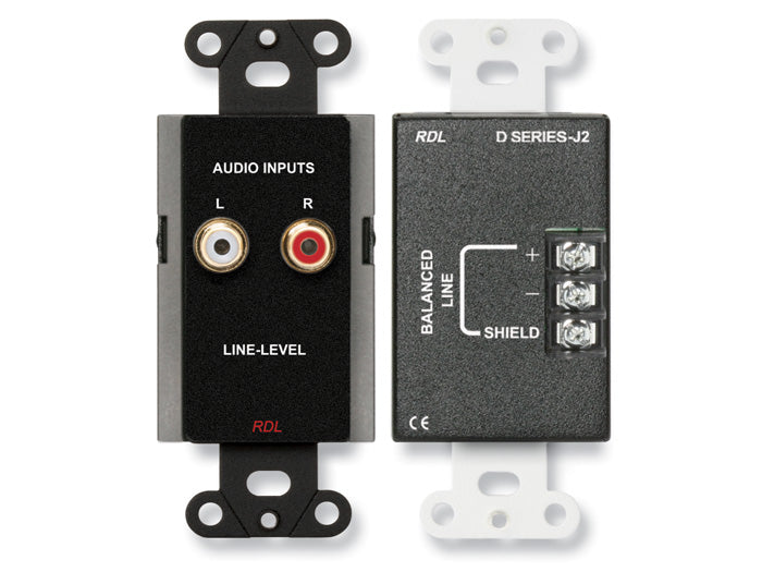 RDL DB-J2 Line Input Assembly (Black)