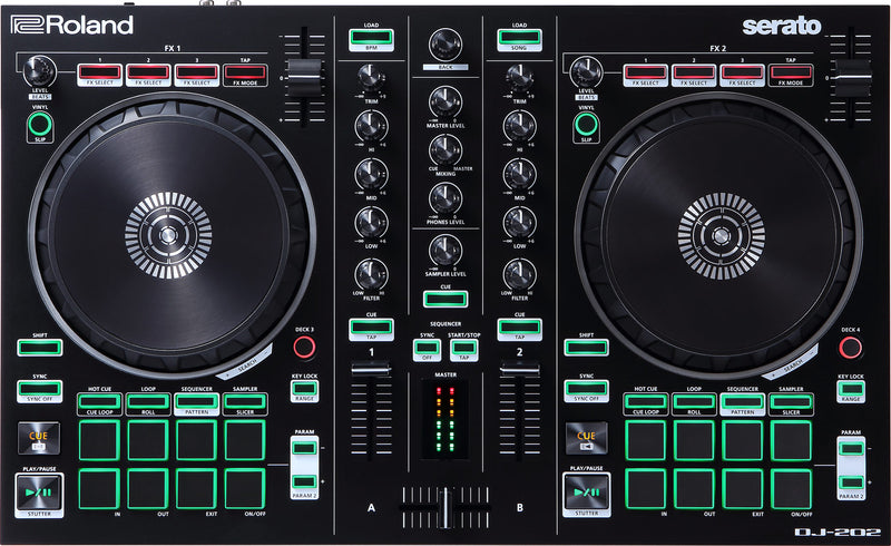 Roland DJ-202 Contrôleur DJ Serato Lite 2 canaux