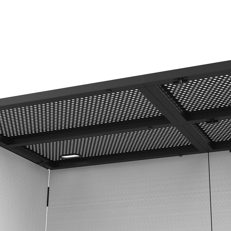 Odyssey DJBOOTH50 Wide Surface DJ and Live Sound Booth with Removable Top - 50"