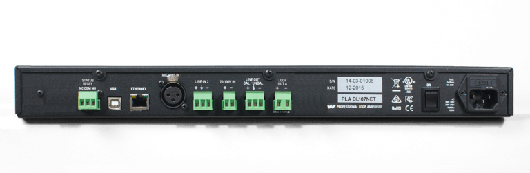 Williams AV DL107 NET Induction Loop Amplifier with Network Control