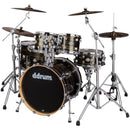 DDrum DOMINION Birch 6-Piece Shell Pack (Brushed Olive Metallic Wrap)