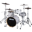 DDrum DOMINION Birch 4-Piece Shell Pack (Paper White Wrap)