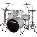 DDrum DOMINION Birch 5-Piece Shell Pack (Paper White Wrap)