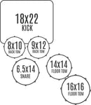 DDrum DOMINION Birch 6-Piece Shell Pack (Satin Bubinga Wrap)