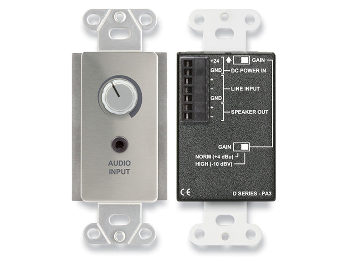 RDL DS-PA3 Audio Amplifier Wall Plate - 3.5W