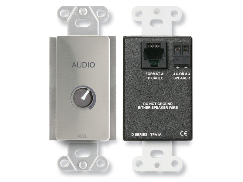 RDL DS-TPA1A Audio Power Amplifier Wall Plate