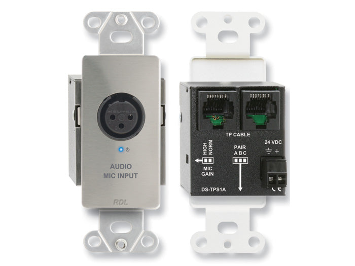 RDL DS-TPS1A XLR Microphone Input with Phantom