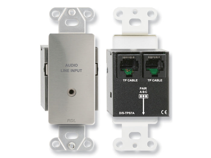RDL DS-TPS7A Stereo Audio Input Wall Plate