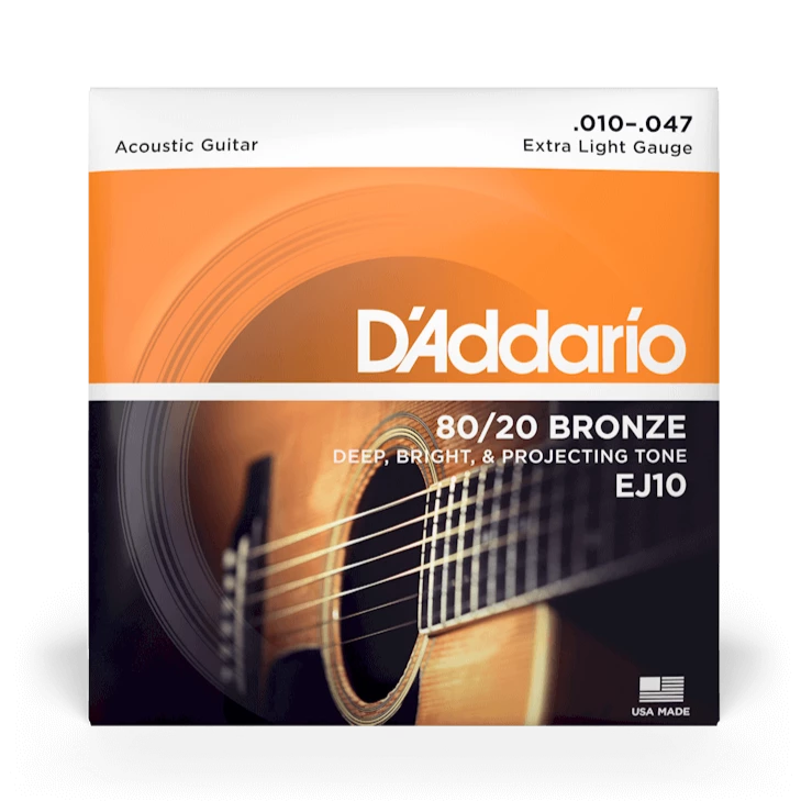 D'Addario EJ10 80/20 Bronze Extra Light 10-47