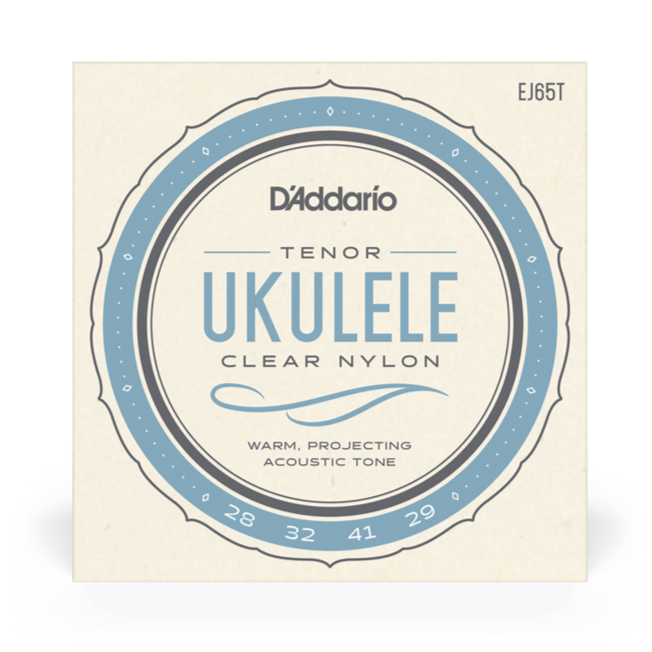 D'Addario EJ65t Pro-Arte Clear Nylon Ukulele Strings, ténor