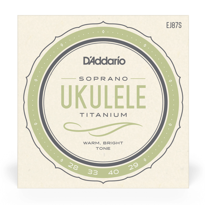 D'Addario Ej87s Soprano Ukulele Titanium String Set