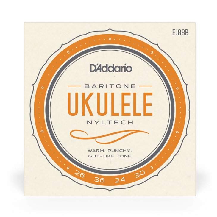 D'Addario EJ88B Baritone Ukuléle Nyltech Set Set