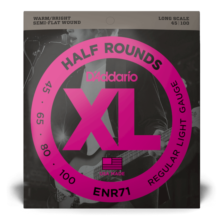 D'Addario En71 demi-balle à longue échelle 45-100
