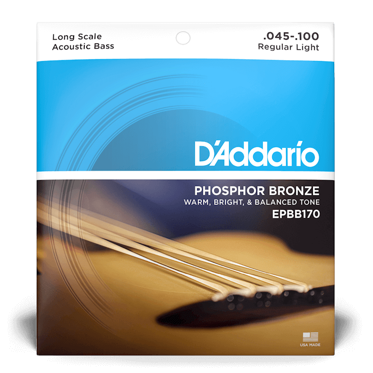 D'Addario EPBB170 Phosphore Bronze Acoustique Longue Échelle 45-100