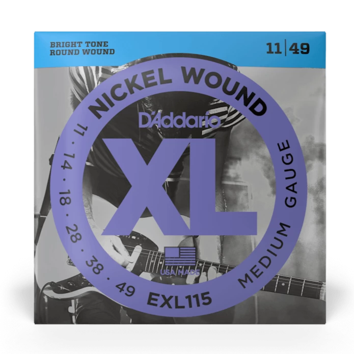 D'Addario EXL115 Nickel Wound BLUES/JAZZ ROCK 11-49