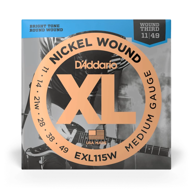 D'Addario EXL115W Nickel Wound BLUES/JAZZ ROCK /WND 3 11-49