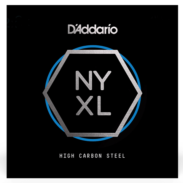 D'Addario NYS021 NYXL Single Plain Steels Electric Guitar String - .021