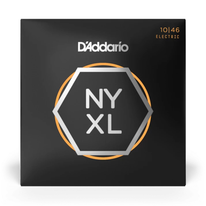 D'Addario NYXL1046 Cordes de guitare électrique enroulées en nickel Regular Light 10-46