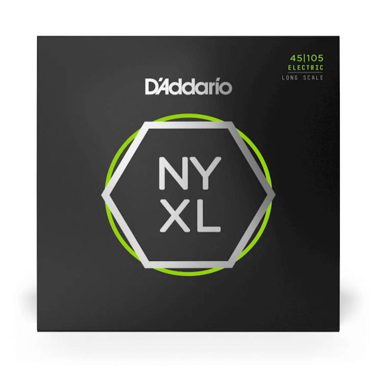 D'Addario NYXL45105 NYXL Bass String Set Long Scale Light Top / Med Bottom 45-105