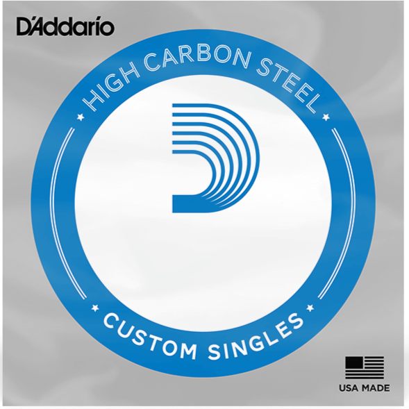 D'Addario PL0125 Single Plain Steel for Acoustic or Electric Guitar - .0125