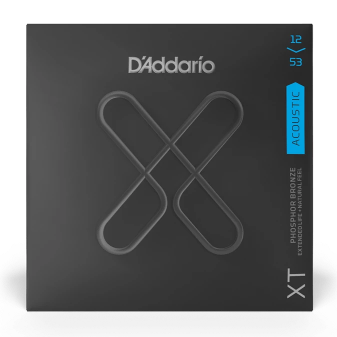 D'Addario XTAPB1253 XT Cordes de guitare acoustique Bronze phosphoreux Light 12-53