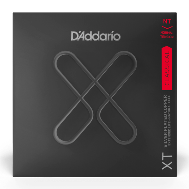 D'Addario XTC45 XT Classical Guitar Strings, Silver Plated Copper Normal 28-44