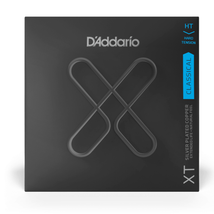 D'Addario XTC46 XT Classical Guitar Strings, Silver Plated Copper - Hard 29-46