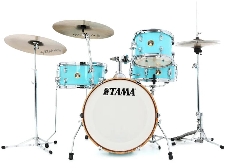 Tama LJK48SAQB 4-Piece Shell Pack With Snare Drum (Aqua Blue)