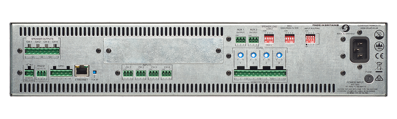 Cloud Electronics CV4250 Amplificateur DSP numérique à 4 canaux