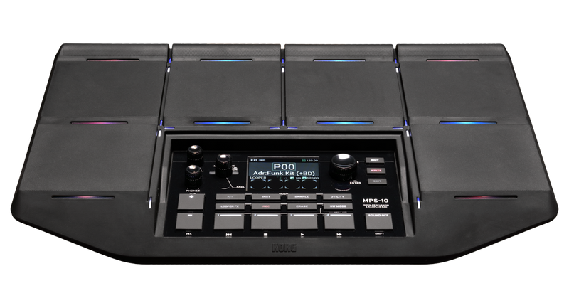 Korg MPS10 Digital Percussion Instrument with 10 Drum Pads, Looper & Sampling