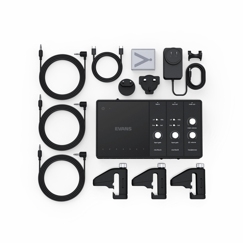 Evans EHSP-1 Hybrid Sensory Percussion Sound System Bundle