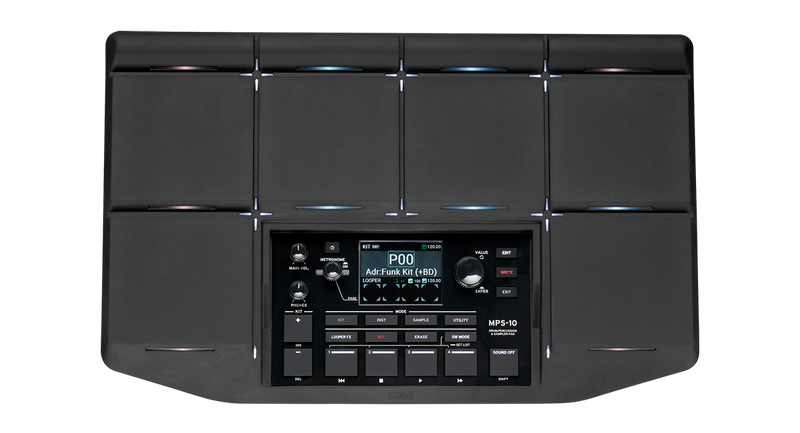 Korg MPS10 Digital Percussion Instrument with 10 Drum Pads, Looper & Sampling