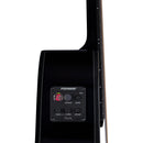 Luna FAU DRA BLK Fauna Dragon Acousitc/Electric Guitar (Classic Black)