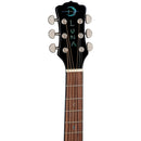 Luna FAU DRA BLK Fauna Dragon Acousitc/Electric Guitar (Classic Black)