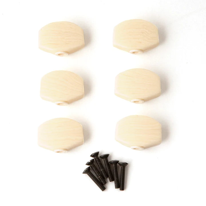 Boutons d'accordeur PRS Phase II/III - Paquet de 6 (Faux Bone)