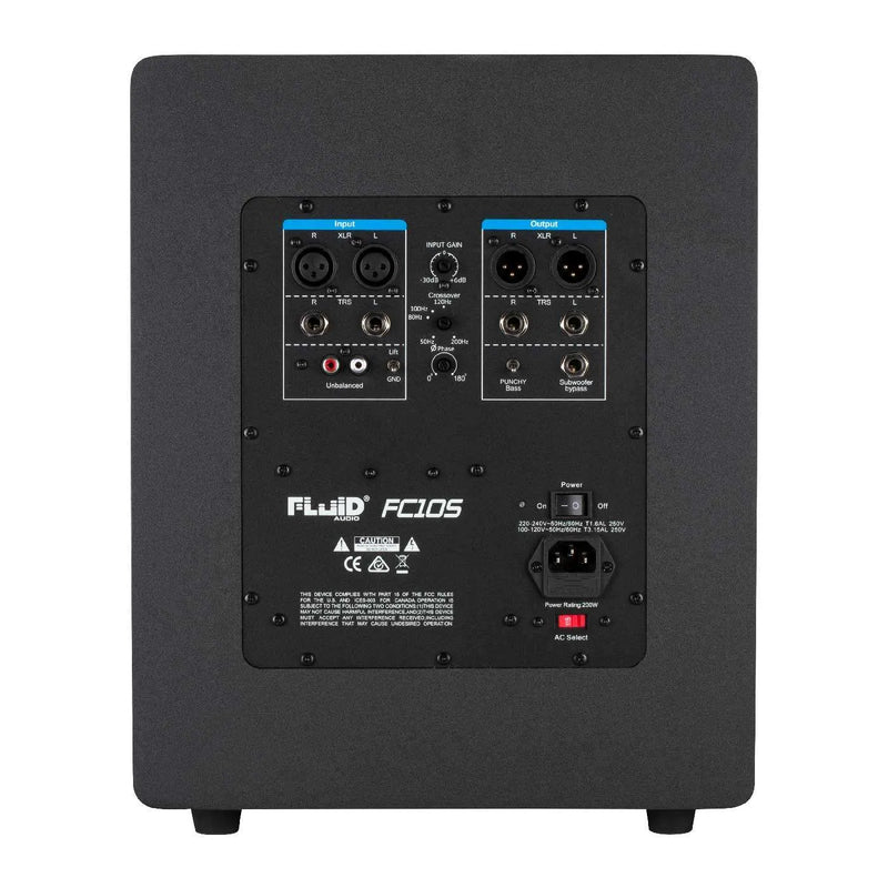 Fluid Audio FC10S Active Studio Subwoofer - 10"