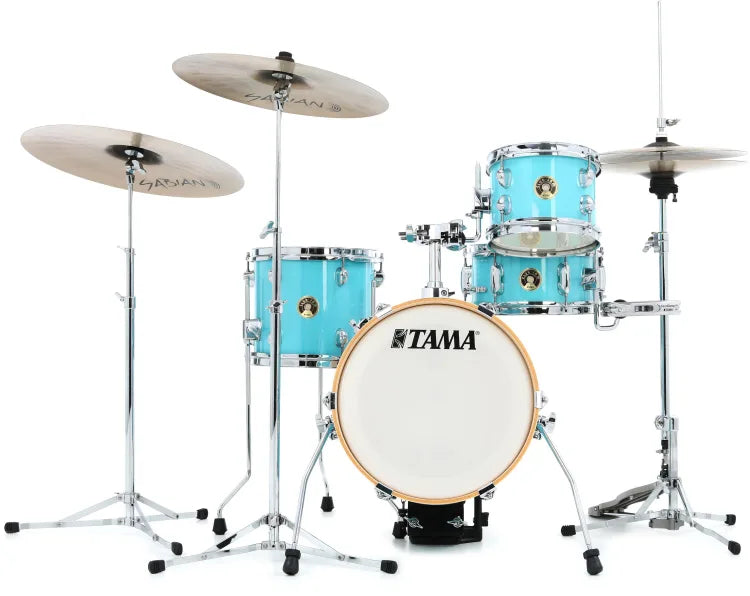 Tama LJK44SAQB 4-Piece Shell Pack With Snare Drum (Aqua Blue)